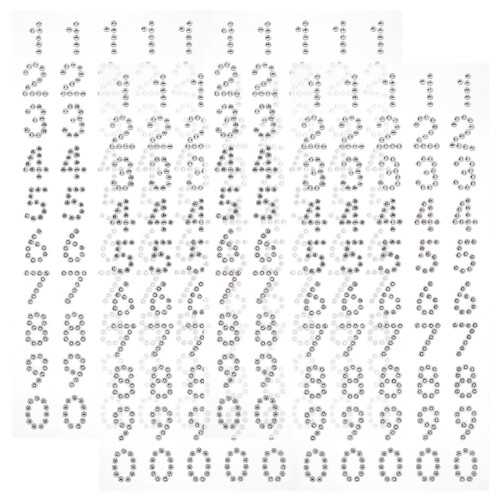 Stickers Cristal Autocollants Argent Pour Déco DIY 1