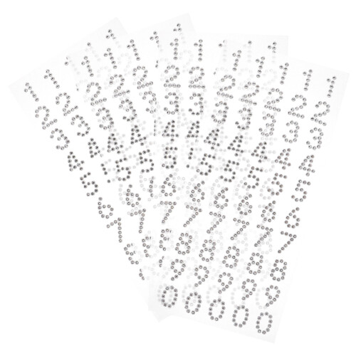 Stickers Cristal Autocollants Argent Pour Déco DIY 2