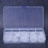 Adjustable Space Removable Partition Plastic Transparent DIY Parts Storage Box Compact Design Electronic Component Containers Secure Snap-Shut Lid 4