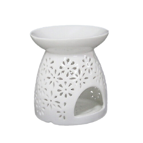 2Stk Keramik Duftlampe Teelichthalter Vase Mit Weiß 1