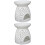 2Stk Keramik Duftlampe Teelichthalter Vase Mit Weiß 5