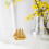 4Pièces Modèles De Bateaux Métalliques Dorés Décorations De Table 4