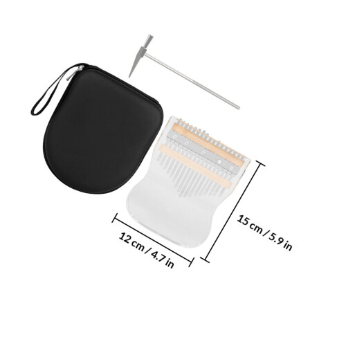 1Ensemble Kalimba Transparent 17 Touches En Pour Débutants 1