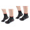 2Pairs Men Socks Red Breathable Compression Flight Socks Soft Spandex 5