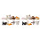 2Sets Farbige Katzenfiguren Mit Liebevollem Design 3