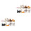 2Sets Farbige Katzenfiguren Mit Liebevollem Design 4