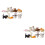 2Sets Farbige Katzenfiguren Mit Liebevollem Design 6