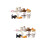 2Sets Farbige Katzenfiguren Mit Liebevollem Design 7