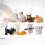 2Sets Farbige Katzenfiguren Mit Liebevollem Design 10