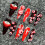 (XS) Dunkle Punk Nagelset mit 3D Augen 1