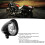 Farol de LED amarelo para motocicleta de 7 polegadas, baixo consumo de energia, à prova d'água, universal, resistente a impactos, fácil de 7