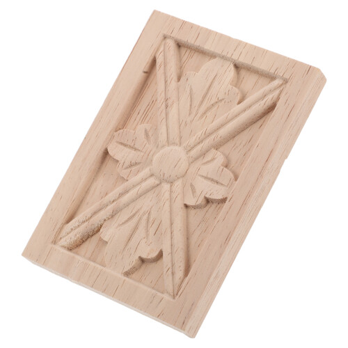 3Pièces Bois Appliques Sculptées Décoratives Pour Mobilier 2