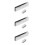 120Pcs Silver Plastic Shutter Replacement Latches Practical Use 6