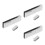 120Pcs Silver Plastic Shutter Replacement Latches Practical Use 7