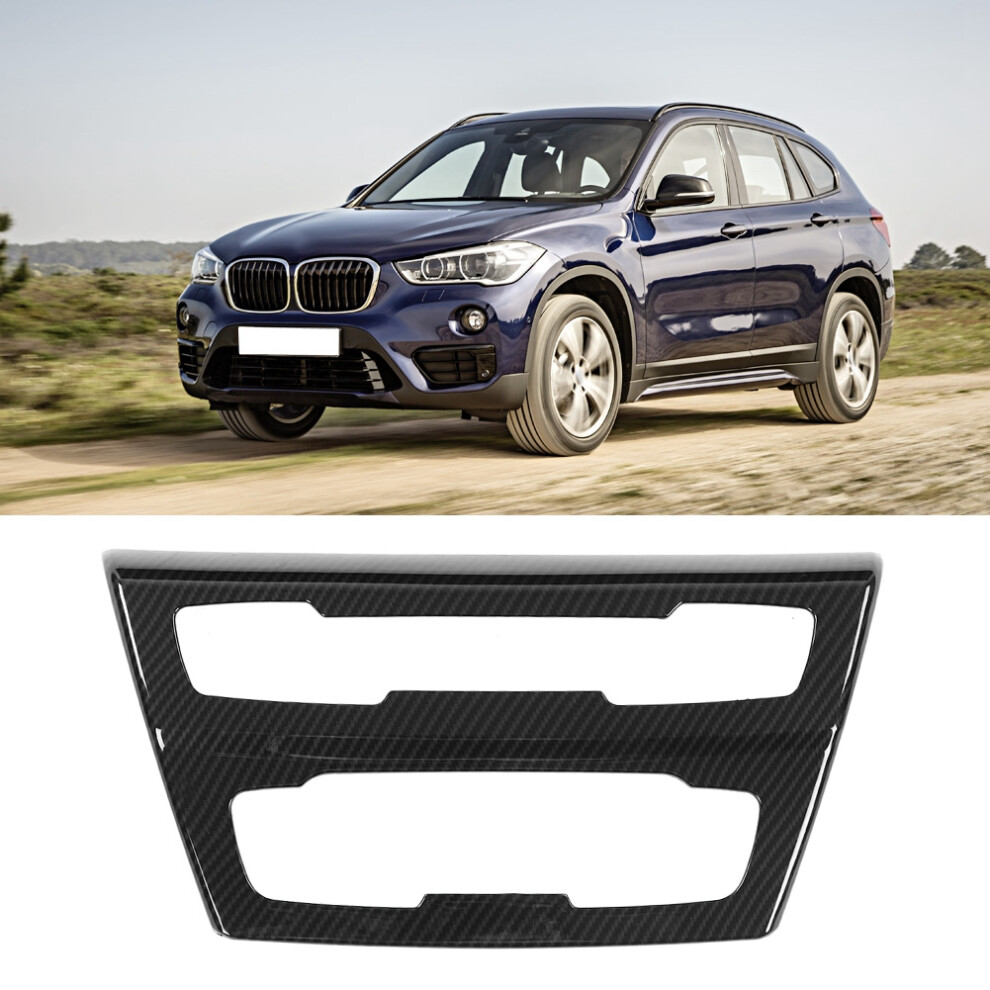 Carbon Fiber Style Center Console Cd Panel Trim For Bmw X1 F48 2016-2019 4961393110096