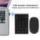 Auto Power Saving Mode Bluetooth Number Pad, Wireless Numeric Keypad28Keys Numpad Silent Keypad Universal Compatibility Ergonomic Design Adjustable 8