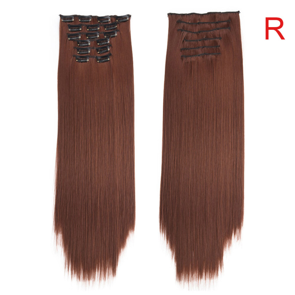 Penghui-Toys Unisex (R) Long Straight Hair Extension Wigs Clip In Straight Hair Extensions For Girls Daily Use Hair Styling