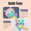 Safe For Babies Enjoy Bathtime Divert Attention Interactive Features Cognitive Development Stackable Play Cups Battery Operated Interactive Hose Toy 8