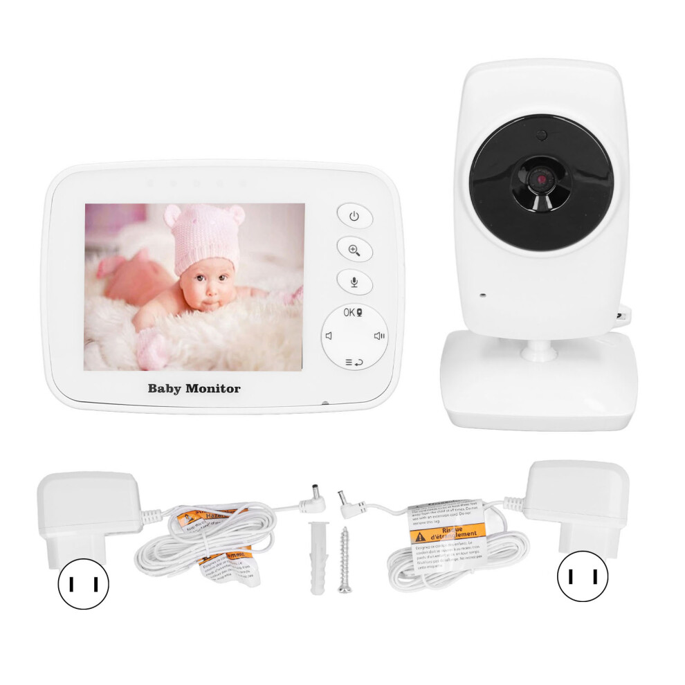 Wireless Baby Monitor Camera With Two Way Talk Infrared Night Vision Temperature Detection No WiFi VOX Mode Smart Alert Long Range Transmission
