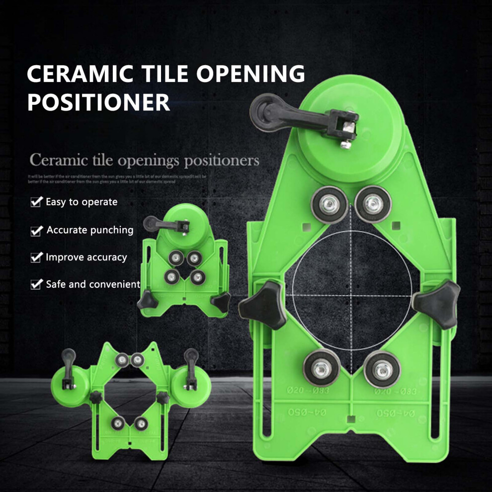 (Single Suction Cup) Drill Bit Hole Saw Guide Adjustable Punch Locator Drill Guide Glass Drilling Jig Suitable For Ceramic Marble 6253032039065