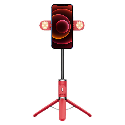 Telescopic Selfie Stick Tripod With Detachable Led Light Modules And Quick Release Bluetooth Shutter Functionality