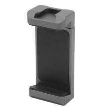 Telefonklämma i aluminiumlegering, kallskofäste med 1/4-tums skruvhål för stativ, justerbar bredd, säkert och stabilt grepp
