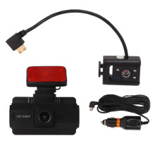 Dual Lens Car Dash Cam With170Degree Wide Angle Super Night Vision And Motion Detection G Sensor Front And Rear Video Recording Loop Recording3In