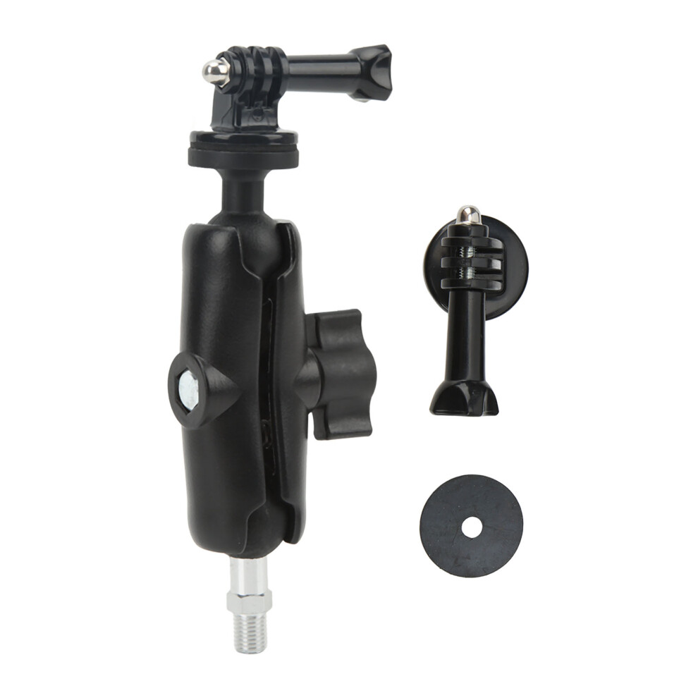 Double Ballhead Motorcycle Camera Mount With360degree Rotation And Anti Slip Surface Compatible With Gopro And Other Action Cameras 9551475351834