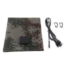 Lightweight Solar Panel Charger Foldable Design Monocrystalline Silicon USB Charging Port High Conversion Efficiency Outdoor Travel Emergency Power