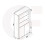 Display Cabinet Spectrum 170cm - White with Gloss Doors and LED Lights 7