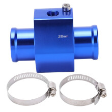 Adaptador de sensor de radiador con indicador de temperatura del agua, abrazaderas ajustables duraderas, junta de tubería de temperatura del agua de