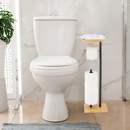Toilet paper holder with space 2