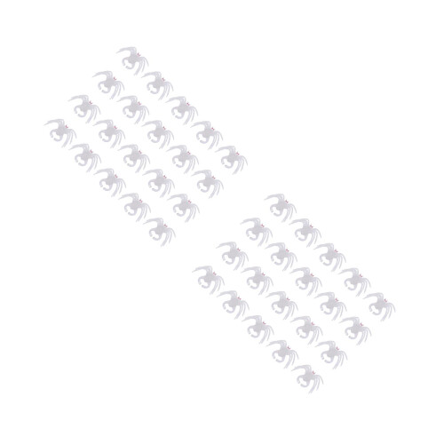 40Pièces Plastique Blanches Décoration Halloween DIY 1