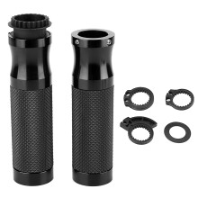 High Quality Aluminum Universal Handlebar Grips Compatibility With Harley Models Better Motorcycles Handling Non Slip Rubber Surface Reduce Hand