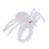 40Pièces Plastique Blanches Décoration Halloween DIY 8