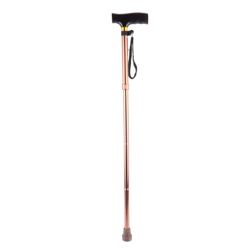 Lightweight Adjustable Cane For Disabled Users Ergonomic Handle Non Slip Shock Absorbing Swivel Base Foldable Design Compact Storage Suitable For