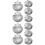 10Pièces Médaillons Photo Vintage Argent Chic Polyvalent 5