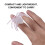 40Pièces Plastique Blanches Décoration Halloween DIY 10
