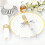 16Pièces Racks Couverts Alliage Argent Supports Stables Décor Maison 5
