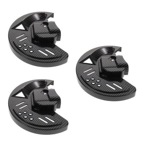 3Pièces Couvre- De ABS Noir Protection Rapide 2
