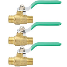 Explosionproof Ball Valve Compressionproof Thickened Brass Dual Male Thread Corrosion Resistant Shut Off Valve For Indoor Gas Piping System Solar