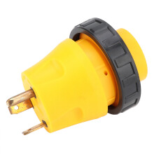 Adaptador de cable de alimentación para vehículos recreativos de alta resistencia, enchufe convertidor macho a hembra de 3 clavijas y 125 V CA,