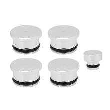 CNC Machined Oil Pressure Protection Oil Diverter Barbell High Quality Billet Aluminum Engine Performance Tube Hold Down LS Engine Front Gallery Plug
