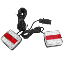 Ponorné magnetické LED svetlá na prívesy s krytím IP68 s 5 funkciami a 24-stopovým káblom, univerzálna súprava na rýchle a jednoduché