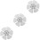 3Pièces Lames Noires Pour Ventilateur Pied De Table 6