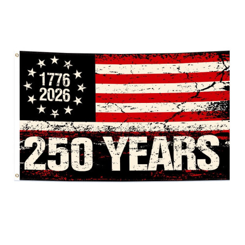 America250Flag, 3x5ft διπλής όψης, πατριωτική σημαία 3 στρώσεων για 1