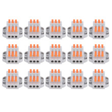 Bornes électriques à déconnexion rapide, connecteurs de jonction compacts, connecteurs réutilisables, matériau de sécurité ignifugé,
