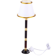 Miniature Lamp With LED Lighting For Dollhouse Decor, Decorative Mini Light Featuring Metal Base And Elegant Class Style, Realistic Design Dollhouse