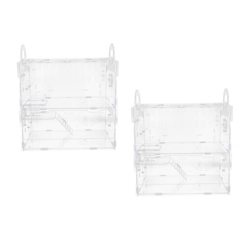 2Pièces Habitat Hamster Transparent Animal 2