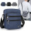 Αδιάβροχη τσάντα Oxford Sling Bag για άνδρες, λεπτή τσάντα πλάτης στο στήθος, μικρή 7